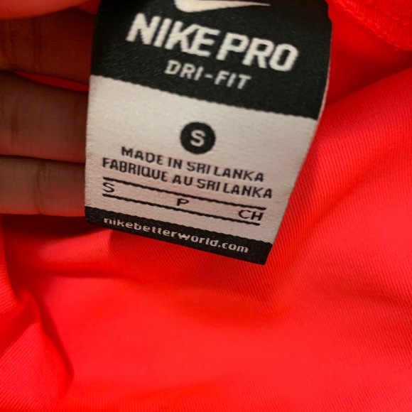 Pink Nike Dri fit long sleeve with turtle neck